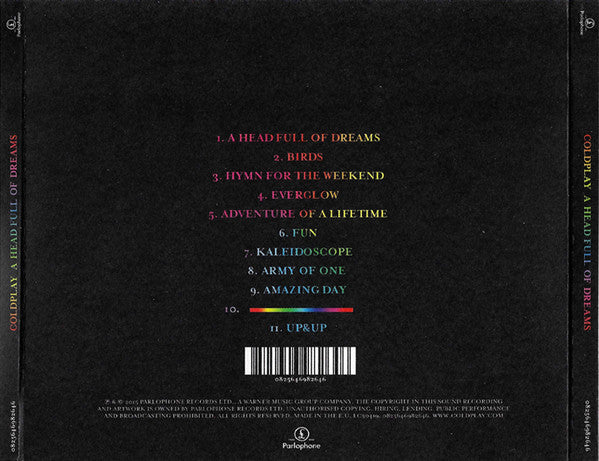 Coldplay : A Head Full Of Dreams (CD, Album, RP)