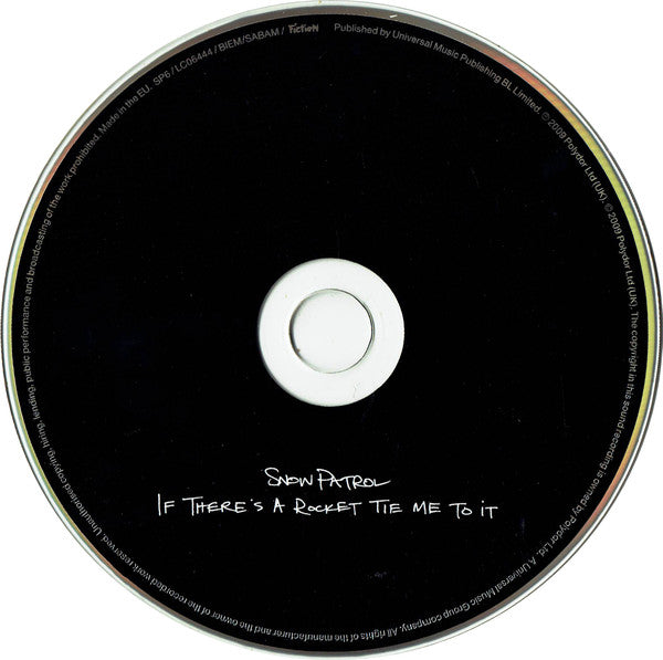 Snow Patrol : If There's A Rocket Tie Me To It (CD, Single, Promo)