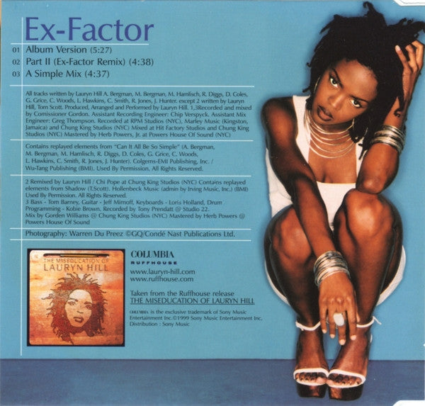 Lauryn Hill : Ex-Factor (CD, Single)