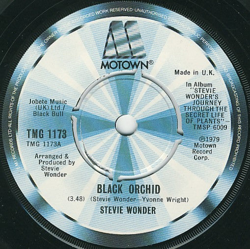Stevie Wonder : Black Orchid (7", Single)