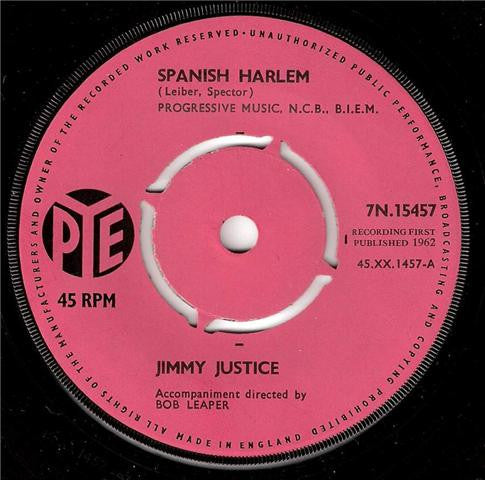 Jimmy Justice : Spanish Harlem (7", Single)