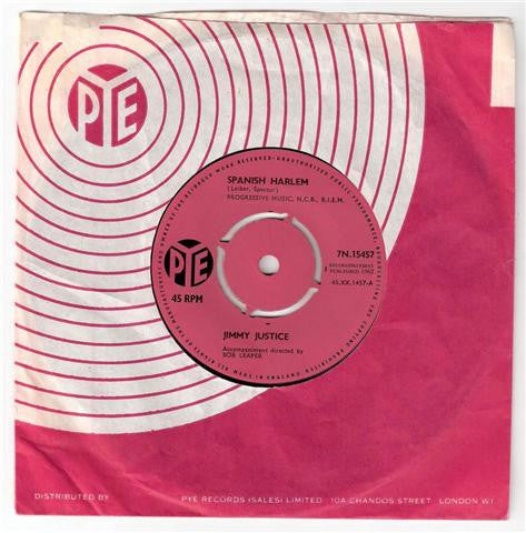 Jimmy Justice : Spanish Harlem (7", Single)