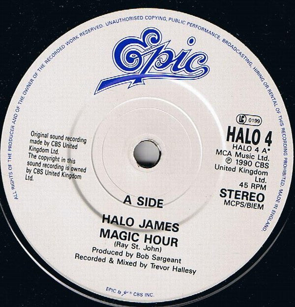 Halo James : Magic Hour (7", Single)