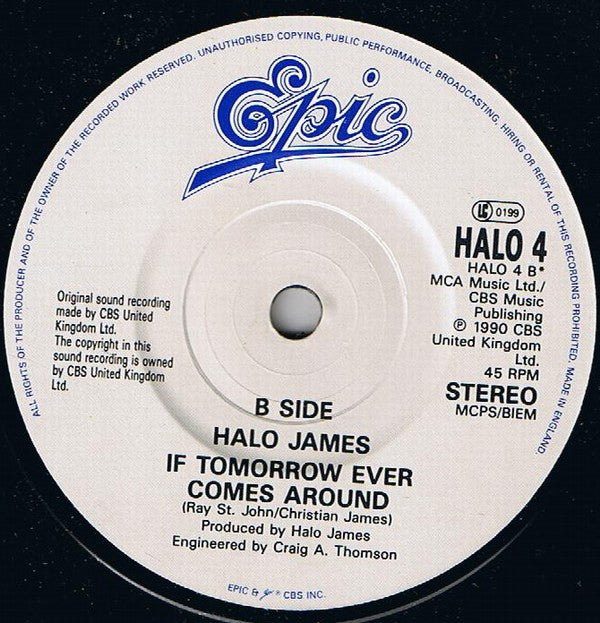 Halo James : Magic Hour (7", Single)