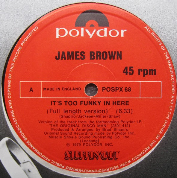 James Brown : It's Too Funky In Here (12")