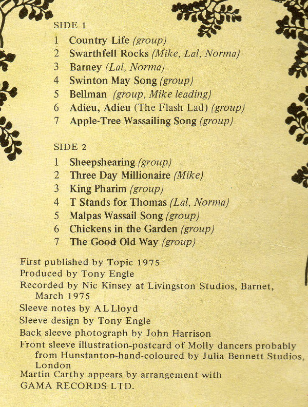 The Watersons : For Pence And Spicy Ale (LP, Album)