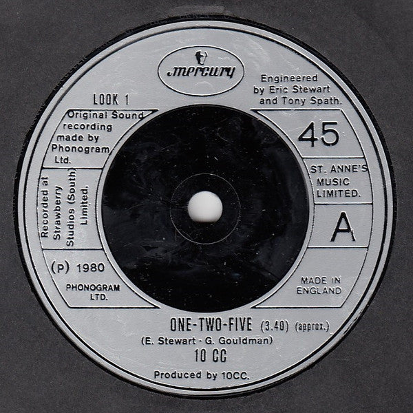 10cc : One-Two-Five (7", Single)