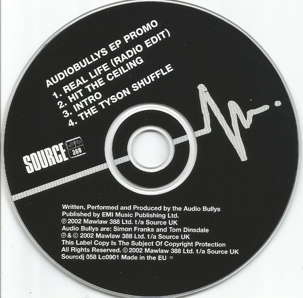 Audio Bullys : Audio Bullys EP (CD, EP, Promo)