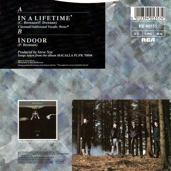 Clannad : In A Lifetime (7", Single, Pap)