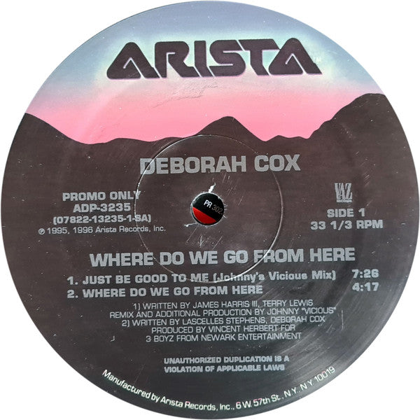 Deborah Cox : Where Do We Go From Here / Just Be Good To Me (Johnny's Vicious Mix) (12", Single, Promo)