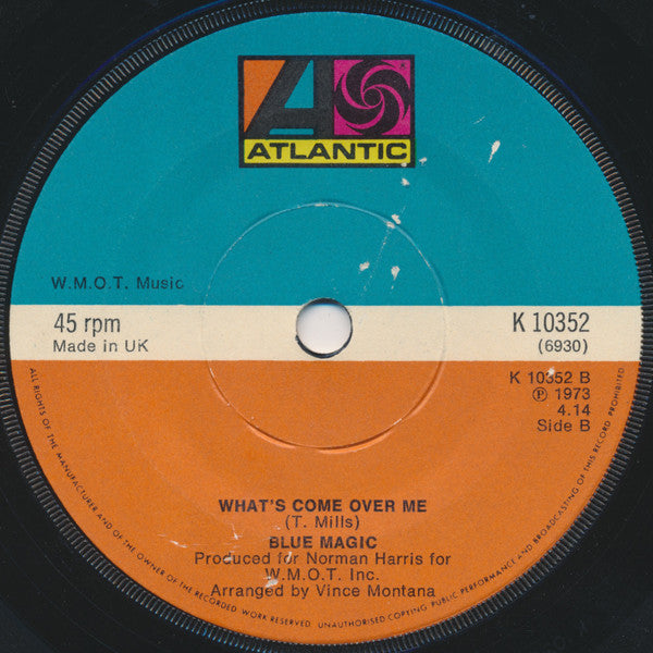 Blue Magic : Look Me Up (7", Single, Sol)