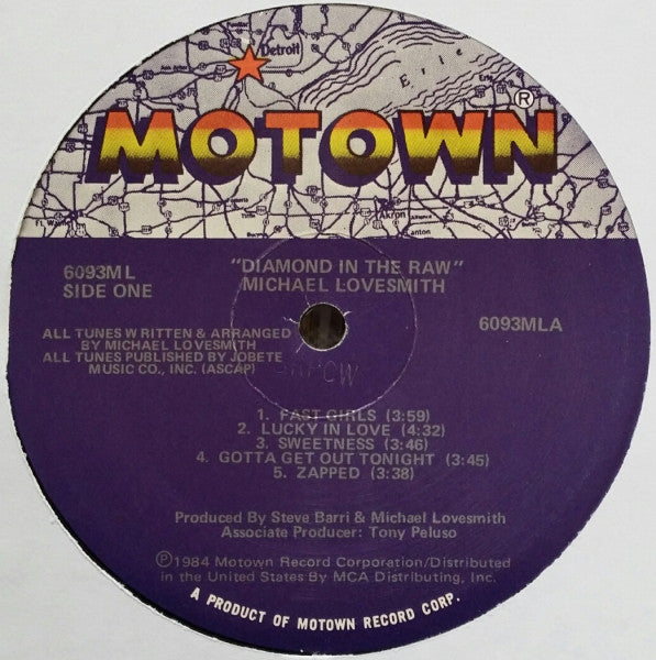 Michael Lovesmith : Diamond In The Raw (LP, Album)
