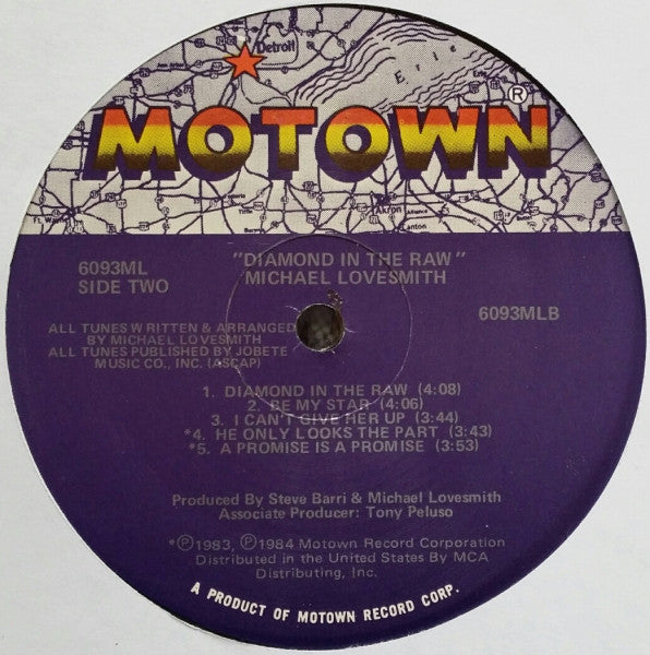 Michael Lovesmith : Diamond In The Raw (LP, Album)