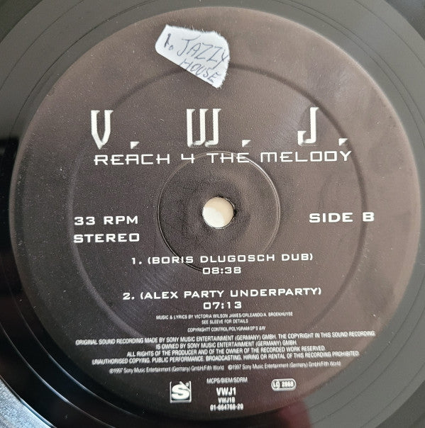 Victoria Wilson-James : Reach 4 The Melody (12")