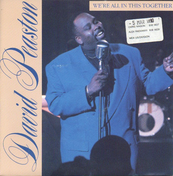 David Peaston : We're All In This Together (7", Single)
