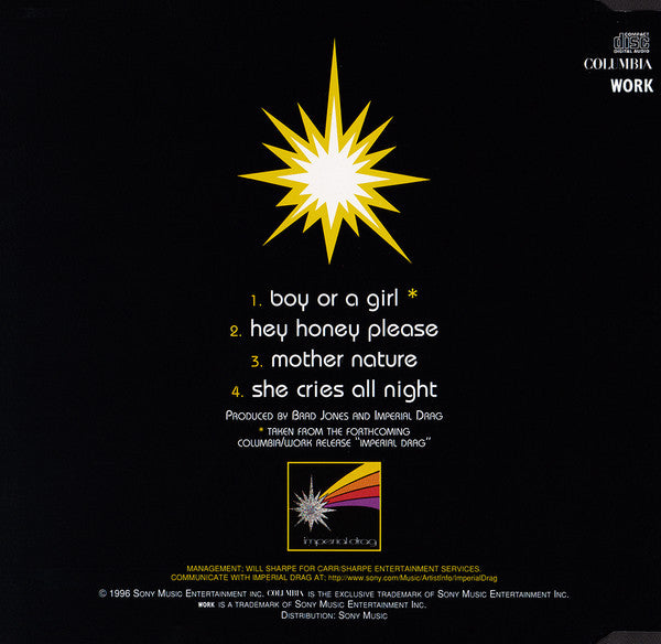 Imperial Drag : Boy Or A Girl (CD, Single)
