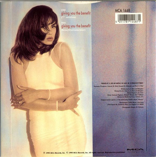 Pebbles : Giving You The Benefit (7", Single)