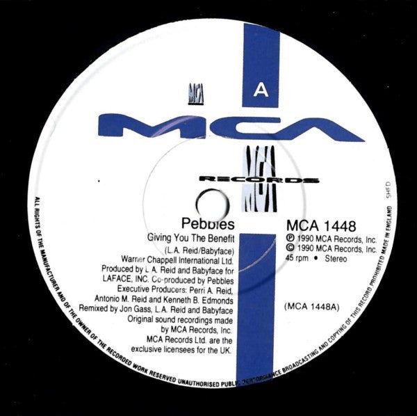 Pebbles : Giving You The Benefit (7", Single)