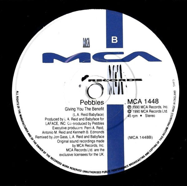 Pebbles : Giving You The Benefit (7", Single)