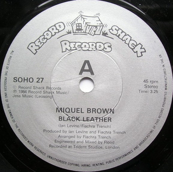 Miquel Brown : Black Leather (7", Single)