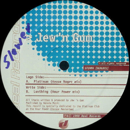 Jew 'N' Gum : Platinum (12")