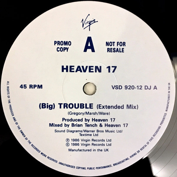 Heaven 17 : Double Trouble (2x12", Promo)