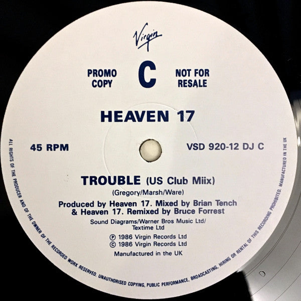Heaven 17 : Double Trouble (2x12", Promo)