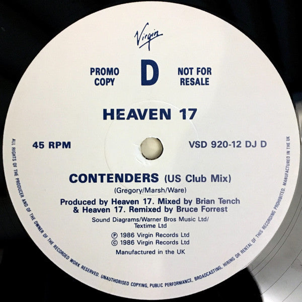 Heaven 17 : Double Trouble (2x12", Promo)