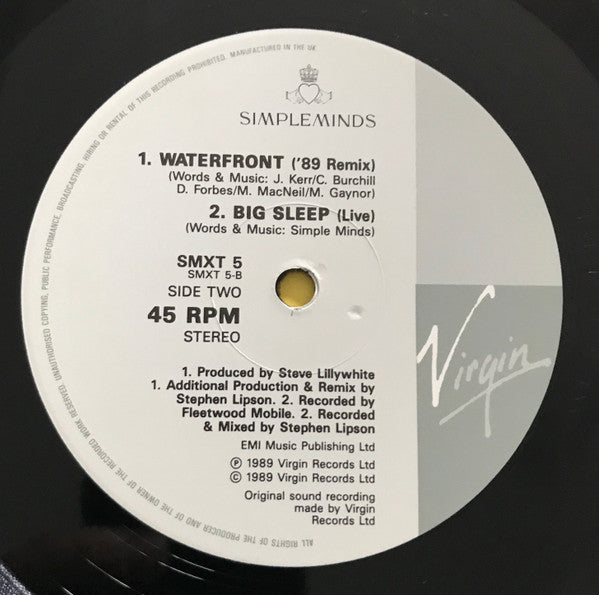 Simple Minds : Kick It In (LP Version) (12", Single)
