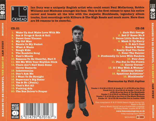Ian Dury : Reasons To Be Cheerful: The Best Of Ian Dury (2xCD, Comp)