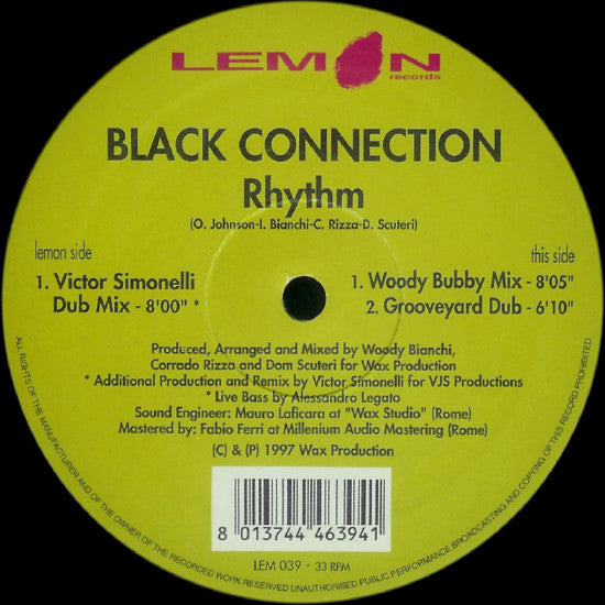 Black Connection : Rhythm (12")