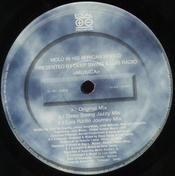 Deep Swing & Luis Radio Presents Molu In His African World : Musica (12")