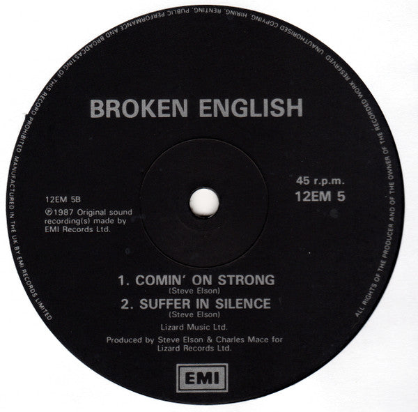 Broken English : Comin' On Strong (12")