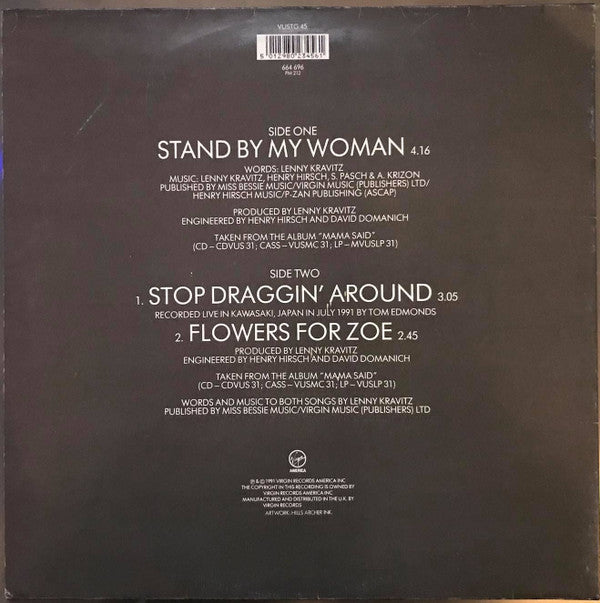 Lenny Kravitz : Stand By My Woman (12", Single, Gat)