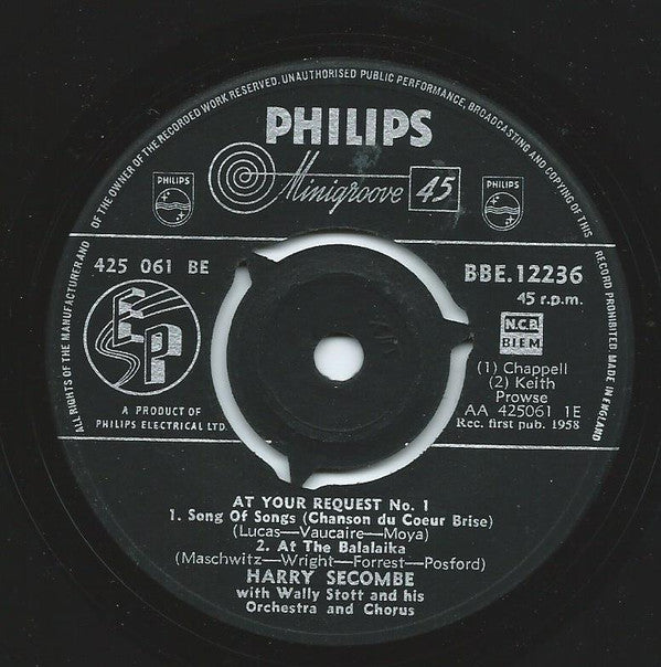 Harry Secombe : At Your Request No. 1 (7", EP)