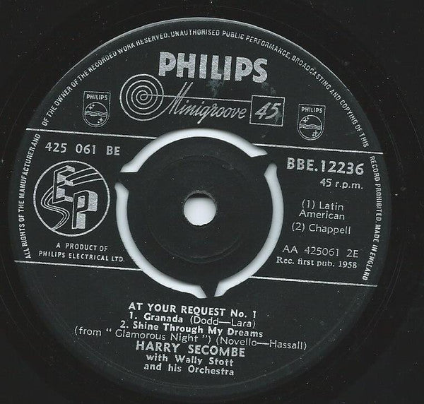 Harry Secombe : At Your Request No. 1 (7", EP)