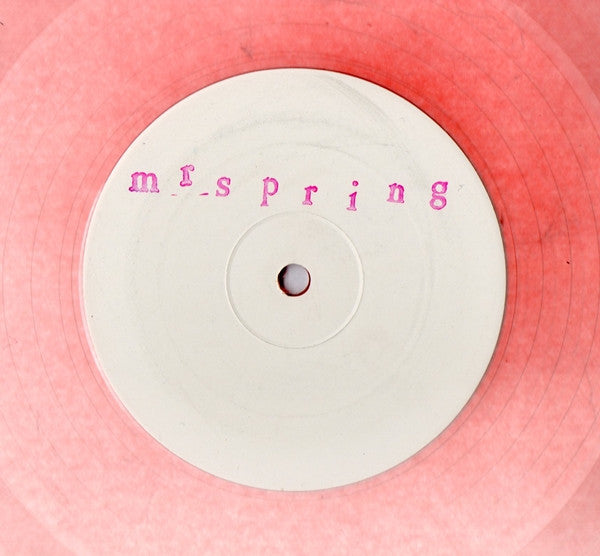 Mr. Spring : Blaxx Traxx (12", W/Lbl, Red)