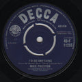 Mike Preston : I'd Do Anything (7")