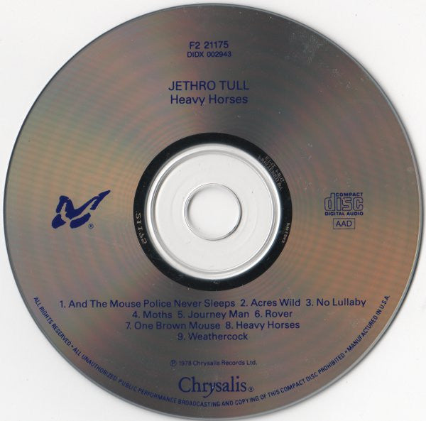 Jethro Tull : Heavy Horses (CD, Album, RE)