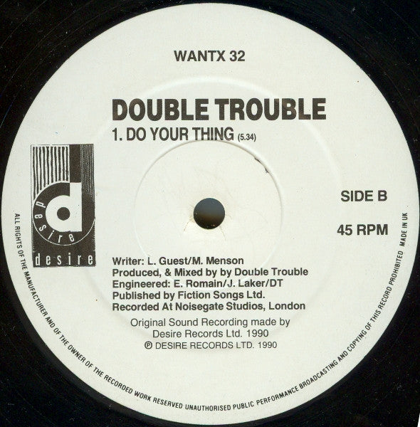 Double Trouble : Love Don't Live Here Anymore (12")