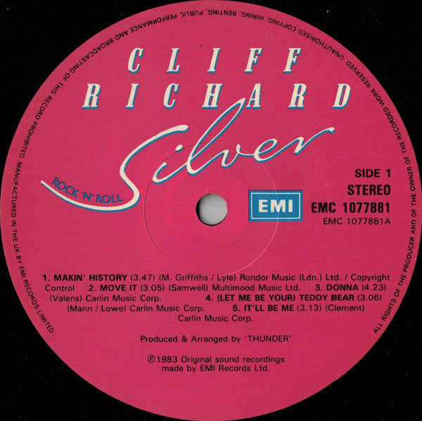 Cliff Richard : Rock 'N' Roll Silver (LP, Album)