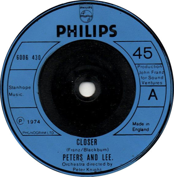 Peters & Lee : Closer (7")