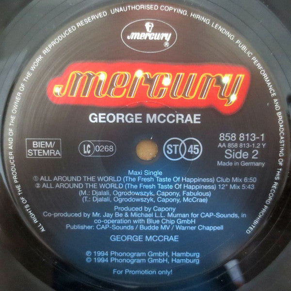 George McCrae : All Around The World (The Fresh Taste Of Happiness) (12")