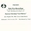 Darren Christian : Uni-Fiktion (12", Promo, W/Lbl)