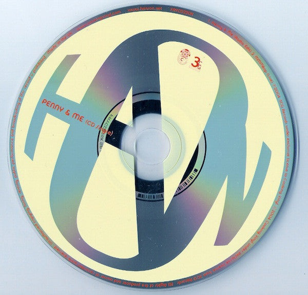 Hanson : Penny & Me (CD, Single)