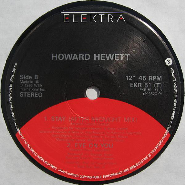 Howard Hewett : Stay (12")