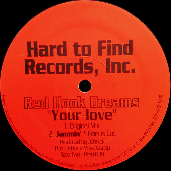 Red Hook Dreams : Your Love (12")