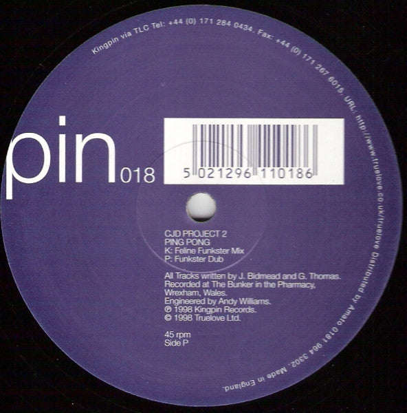 C.J.D. Project : Ping Pong (12")