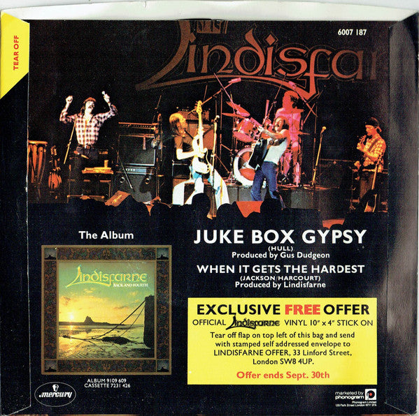 Lindisfarne : Juke Box Gypsy (7", Single)