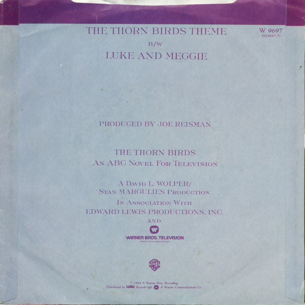 Henry Mancini And His Orchestra : The Thorn Birds Theme (7", Single)